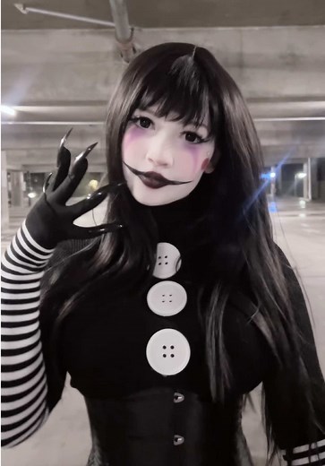 Marionette Cosplay 🖤 #marionettefnaf #thepuppet #marionettecosplay #fnafcosplay #cosplaymakeup