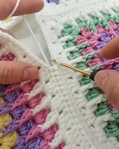 Wow! Beautiful Crochet Granny Square joining | Designer Merge