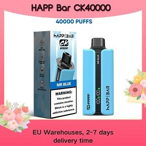 [Hot Item] 2025 Europe Warehouse 40000 50000 Puffs E Cigarette Happ Bar Vaporizer 2% 5% 40K Puff Happbar Disposable Vape