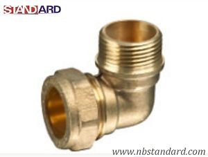 [Hot Item] Brass Compression Fitting of Male Elbow/Copper Male Elbow Fitting/Copper Tube