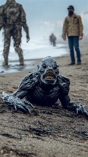 It was still breathing... 🤯 Tourists Shocked by Strange Humanoid Creature Washed Ashore #ocean #discovery #scary #monster #beach | Most Amazing Top 10