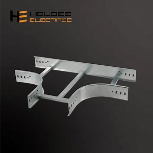 [Hot Item] Horizontal Tee Ladder Type Cable Tray with Cover Binding Tape Fastener 45 Degree Elbow