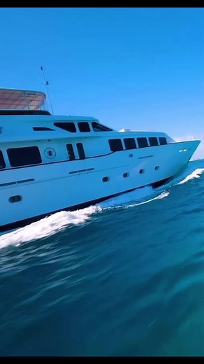 PURSUIT-124′ Trinity Yacht for Sale!⁠ 🛥️⁠⁠This extraordinary vessel offers luxurious accommodations for up to 11 guests spread across 5 staterooms. The outdoor spaces of PURSUIT allure with an irresistible blend of comfort and sophistication, featuring a convenient wet bar, expansive L-shaped cushioned seating, inviting dining arrangements, lavish chaise lounges, and a hot tub for ultimate relaxation on the sundeck. Undergoing a comprehensive refit in 2017, followed by a thorough upgrade of sof