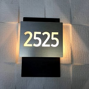 [Hot Item] Door Signage Unit Building Floor Illuminated Letters Hotel Room Number Sign