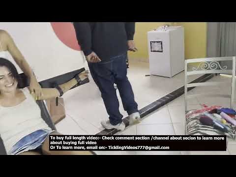 Armpits tickling fun with double tickling with cute Joanna