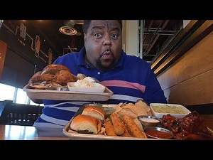 Brewhouse Bites Sampler + Kickin’ Chicken Sandwich Lunch at BJ’s Brewhouse 🍔🔥