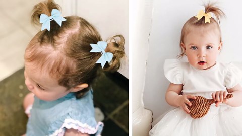 Amazon.com: OAOLEER 80PCS 2 Inches Baby Hair Ties, Toddler Hair Ties with Bows, Elastic Ponytail Holders Mini Small For Baby Girls Infants : Baby