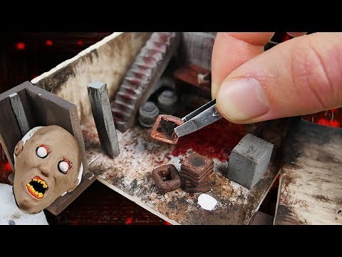 Making GRANNY'S Basement Miniature House in POLYMER CLAY!