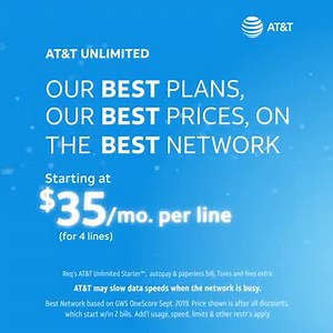 Treat yourself to the BEST this holiday with an AT&T Unlimited Plan. It’s our gift to you! | AT&T