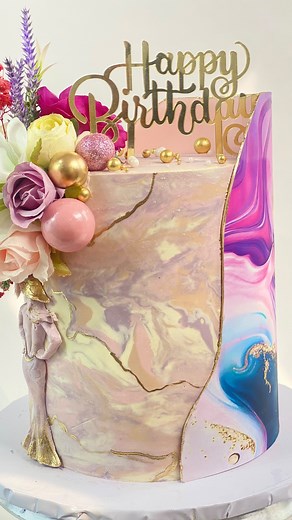 2.2K views · 61 reactions | Four flavours, four fillings, covered in dark chocolate ganache and double covered in swiss@meringue buttercream .. all kinds of sweetness for a beautiful woman ! | P&J’s Bakery Co | Facebook