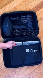 Sam Villa ArTeam Member @ellendevinehair⁠ shows off her SAM VILLA® BLOW DRYER CASE and how she packs it with her essentials. ⁠ ⁠ This is the ultimate companion for on-the-go stylists. This durable, molded case features tailored compartments and adjustable Velcro straps to securely fit your blow dryer, nozzles, diffuser, and essential tools. With a comfortable shoulder strap and soft-touch handle, it ensures effortless transport and convenience for busy salon schedules.⁠ ⁠ #SamVilla⁠ #SamVillaCom