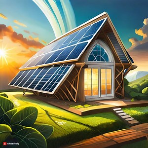 Solar Panel House Illustration - Etsy Australia