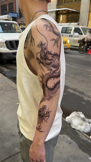 5 Dragon Tattoo Project in Progress