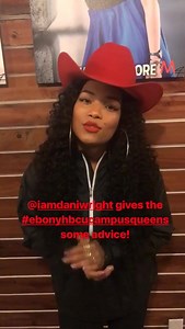 A Friday night with EBONY magazine. Press ▶️ Rising Country Star @iamdaniwright💋 was out at @mdcdance supporting her Manager @tishacampbellmartin in her Dance #masterclass! She found out about the #EBONYHBCUCampusQueens👑 contest and had to let the contestants know a few thangs! Thanks for the support 🤠! Vote for the 2017 Queens here http://ow.ly/7XwZ30i1QtK 👈🏾! | EBONY