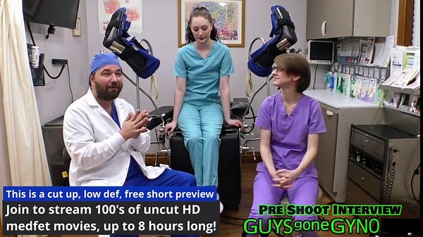 The Cum Clinic Extraction #14 - Nurse Azra Iahmir & Virgin Nurse Luci Starr