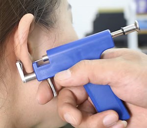 Q&Q BASICS Professional Piercing Gun Kit - Ear Piercing Gun, Nose Piercing Gun, and Body Piercing Gun with Studs Punch Tool Set for Safe and Efficient Piercings