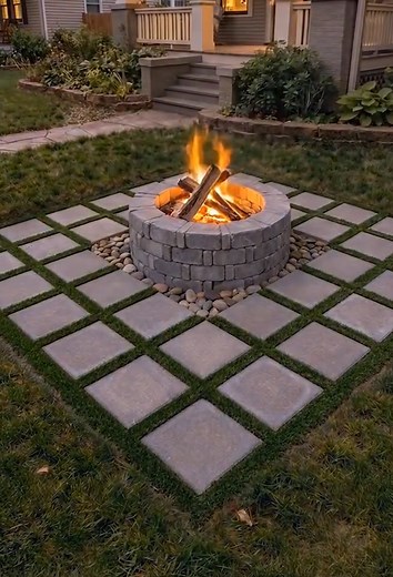 🔥 I Built This STUNNING Fire Pit Patio in Just 48 Hours! | Easy DIY Tutorial Want to create the ultimate backyard hangout spot? 🔥 Watch how I transformed my yard with this stunning fire pit patio using concrete pavers and fire-rated blocks! This weekend DIY project is easier than you think and costs only $300-500! Perfect for family gatherings, BBQs, or cozy evenings under the stars. ⭐ 🛠️ MATERIALS: • 16x16
