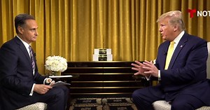 President Trump speaks to Telemundo
