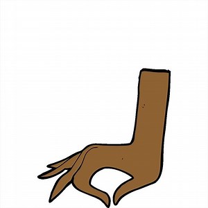 simple cartoon hand symbol