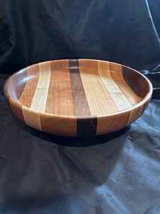 Segmented Platter of Cherry, Walnut and Ash - Etsy
