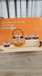 2.2K views · 24 reactions | 5pcs Glass Tea set vertical Rims ✅Tea pot : 1600ml ✅Mug 4pcs : 185ml ✅5pcs set: 2250/= #Teapotteaset #ceramicteapot #Borosilicateteaset #fireproofglassteaset #Glasskettle #teandcoffeemug #importedteaset #ceramicteaset #7pcsceramicteaset #ceramics #ceramicsproduct #showpiece #glass #HomeDecor #crockery #homedecoration #teaset | Chowk-bazar.com | Facebook