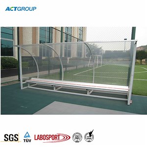 [Hot Item] Aluminum Alloy Plate Football Dugouts for Sale Soccer Bench Player