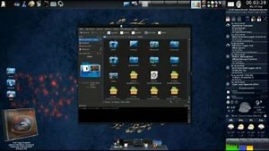ubuntu 3D Desktop (Cube) (KDE & Compiz Fusion & CairoDock) fullHD 1080p