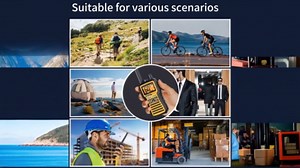 GU1 Long Range Rechargeable Two Way Radios for Adults, GMRS Walkie Talkies with NOAA Weather Alert & Flashlight, 60 Channels, VOX, FM Radio, for Job Site, Construction, Hiking, Camping​​