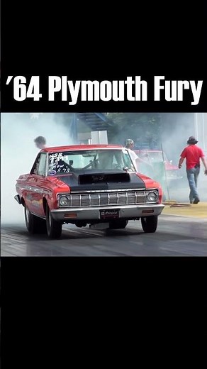 1964 Plymouth Fury Burnout and Launch - Mopar Nostalgia Drags