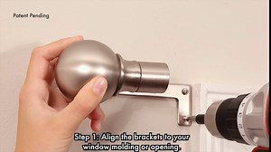 Zenna Home Curtain Rods for Windows 48 to 120 Inches, Adjustable Decorative Drapery Rod, Easy Install Window Rod, Perfect Leveling, No Measuring, 1-Inch Diameter, Cap Finials, Oil Rubbed Bronze