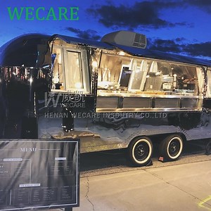 [Hot Item] Wecare Unique Design Food Trailer Airstream Mobile Snack Food Truck