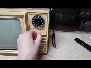 1960s Admiral Portable Vacuum Tube TV