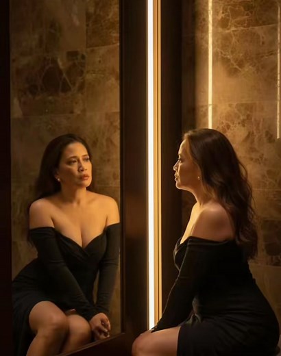 Kindness always Comeback! 🖤🖤🖤 #mirroportrait #mirror #saturday #black #fblifestylechallenge | Maria Pamela Jamilla Cabral