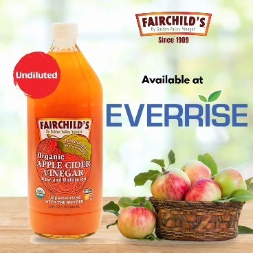 Looking for a natural way to support your weight management journey? 🍏✨ Find Fairchild’s ACV today at Everrise and take a step towards a healthier you! 💪 #Everrise #FairchildVinegar #AppleCiderVinegar | Everrise
