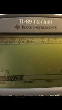 How to find cube Root on ti 89 titanium