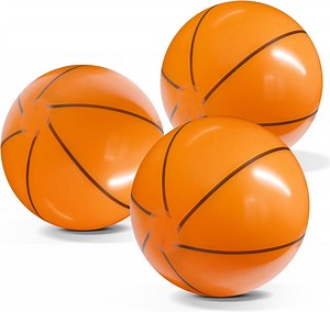 Novelty Place 3 Pack Inflatable Beach Balls 12" - Beach Basketball Summer Beach Pool Party Supplies, Fun Floating Toys