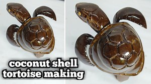 How to make coconut shell tortoise #coconutshellcraft #coconutshellcraftideas | Master Ideas
