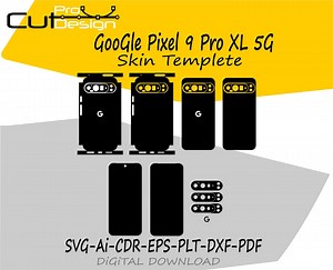 Modèle de fichier vectoriel de skin Google Pixel 9 Pro XL 5G, mise en page de découpe de skin - Fichier de découpe de skin Google Pixel 9 Pro XL 5G. - Etsy France