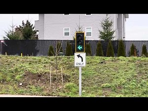 Single Protected Left Turn Arrow Traffic Light