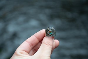 Turquoise Trout Ring | Size 7.5 | Granola Girl Ring | Turquoise Ring | River Ring | Granola Girl Gift | Granola Jewelry | Wildside Co-op - Etsy Australia