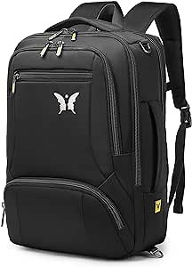 Travel Laptop Backpack Bag Computer Bag for Men & Women Fits 15.6 Inch Notebook (15.6inch + shoulder, 1-black)