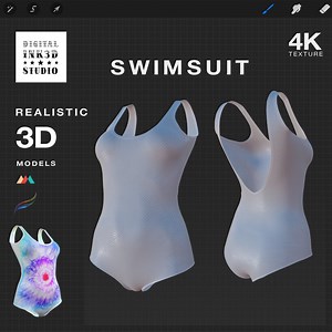 Maillot de bain femmes - Modèle Procreate 3D - Maquette de maillots de bain pour femmes - Etsy France