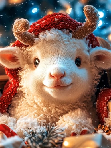 Christmas Cute Animals #Christmas #cute #babyanimals #animalsounds #lamb #fpy