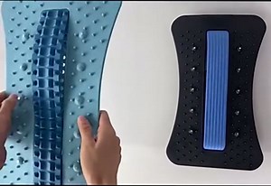 Back Stretcher Lumbar Backs Cracker with Magnet Backs Massager Lower Back Pain Relief Upgraded Multi-Level Support Stretcher Spinal Board Device Herniated Disc Sciatica Scoliosis (Blackpurple) (4 PCS)