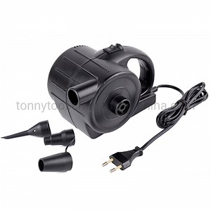 [Hot Item] Electric Air Pump for Inflatable Couch, Air Mattress, Swimming Ring, Inflatable Pool Toys, Powerful Electric Inflator/Deflator Air Pump with 3 Nozzles