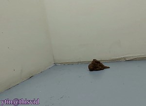 Hotel Stairwell Entryway Shit and Throw at Ceiling x2