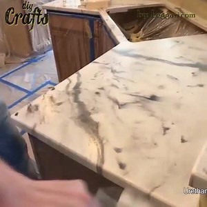 DIY Epoxy Countertops in Metallic White, Silver & Coffee | Alice Cullen