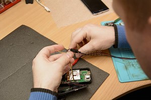 Repair of a DVR for a Car in a Service Center Stock Photo - Image of equipment, soldering: 192075580