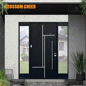 [Hot Item] 304 Stainless Steel Exterior Security Glass System Sound Insulated Front Entry Door