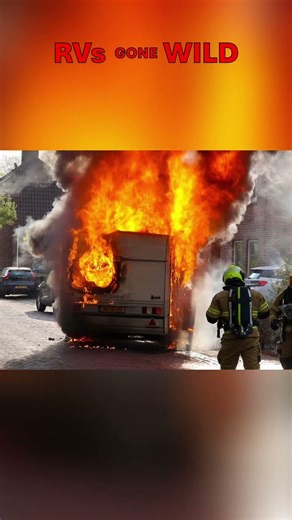 RVs Gone Wild! Camper EXPLODES Firefighters Battle Intense Blaze on Street!